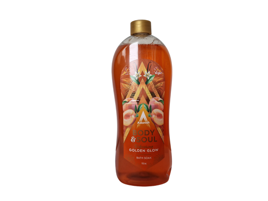 Dušo želė Astonish Body & Soul 950 ml – gaivus auksinis švytėjimas