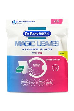 Skalbimo stebuklingi lapai Dr Beckmann Magic leaves 25vnt Spalva