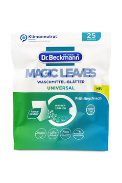 Skalbimo stebuklingi lapeliai DR BECKMANN MAGIC LEAVES 25 vnt universalūs