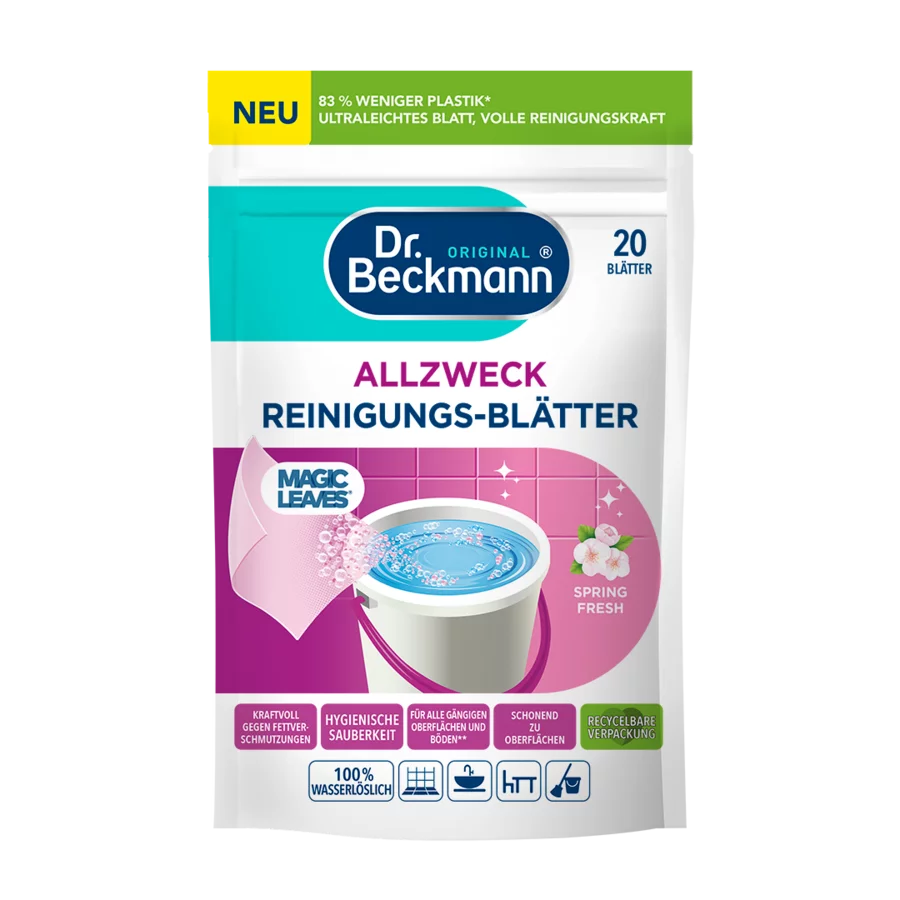 Universalūs valymo lapeliai Dr. Beckmann Spring Fresh, 20vnt