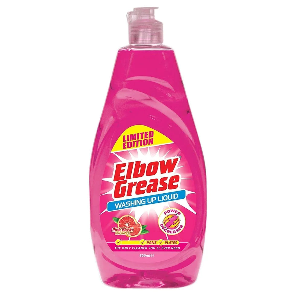 Indų ploviklis ELBOW GREASE - WASHING UP LIQUID PINK - 600ML