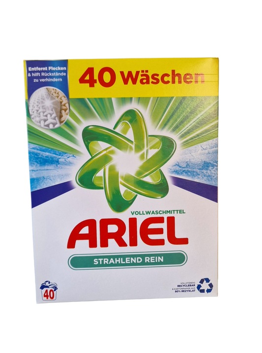 Skalbimo milteliai Ariel Vollwaschmittel Strahlend Rein 40sk.