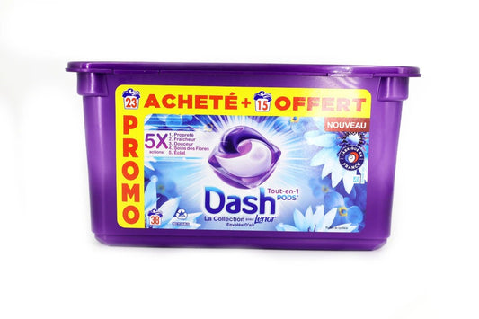 Dash skalbimo kapsulės "Universal 3in1 Envolee d'Air" 38vnt. - Piguapsipirkti.lt