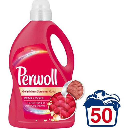 Skalbimo Gelis „Perwoll Renew Color And Repair“ Spalvotiems Audiniams, 3L./50skalb. - Piguapsipirkti.lt