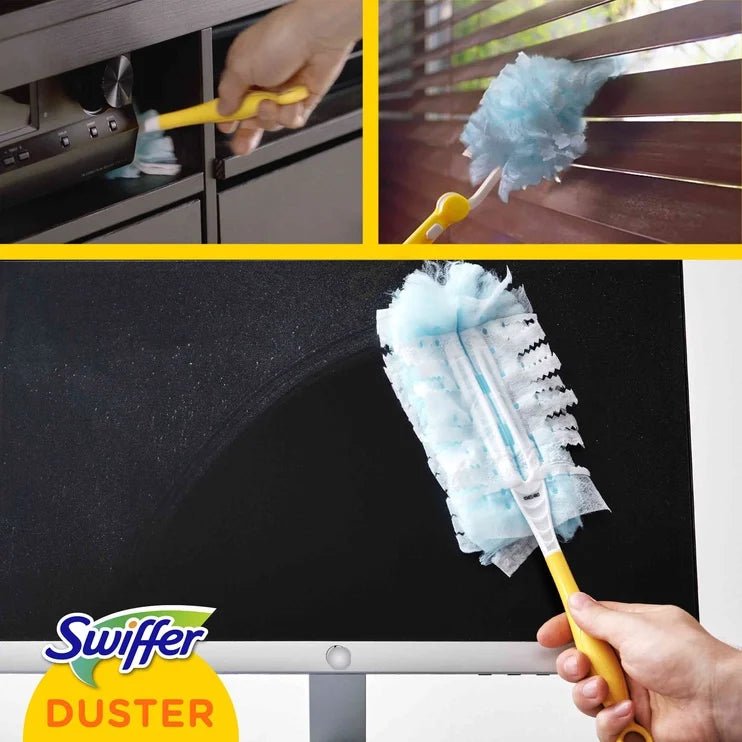 Swiffer Duster rinkinys kotas ir atsarginiai  šepečiai - Piguapsipirkti.lt